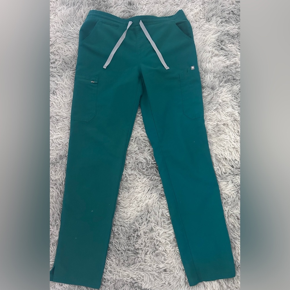 Figs Technical Collection drawstring women’s pants, Hunter Green, size S